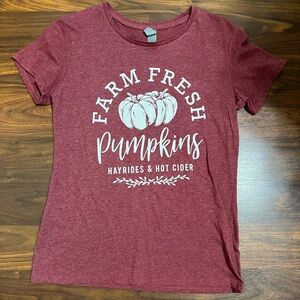 Farm Fresh Pumpkins Maroon Tee